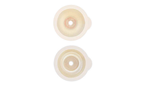 Stomocur Hydrokolloid Clic basisplate, flat, ferdighullet 25mm