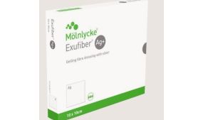 Exufiber ag+ sølvbandasje 10x10cm