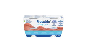 Fresubin dessert fruit næringspuré eple-jordbær 4x125g