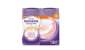Nutridrink comp fib 2.4 jordbær 4x125ml