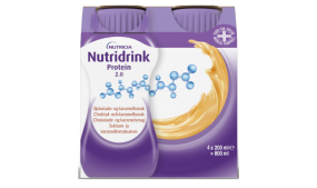 Nutridrink protein 2,0 karamell & sjokolade 4x200ml