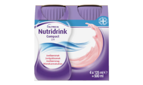 Nutridrink compact 2,4 jordbær 4x125ml