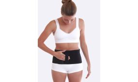 Stomibas 16cm sort M